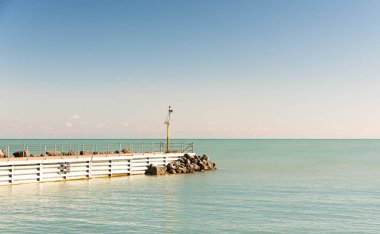 Chicago Michigan Gölü iskelede