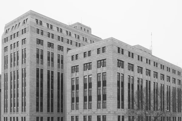 Big building on a street of Madison, Wisconsin