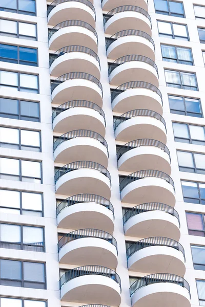 Grande Muro Edificio Una Strada Chicago — Foto Stock