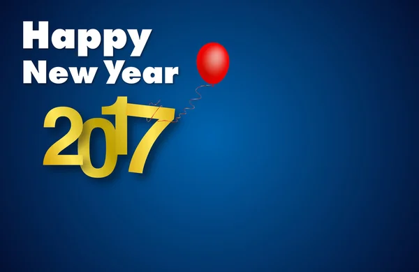 2017 Balão Feliz Ano Novo —  Vetores de Stock