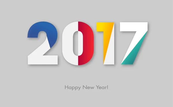 Feliz ano novo 2017 —  Vetores de Stock