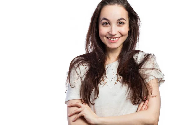 Hermosa y sonriente — Foto de Stock