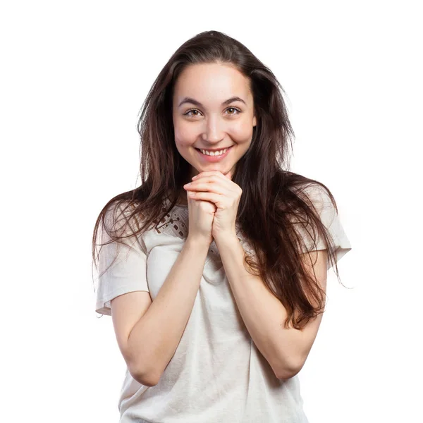 Porträt einer Frau mit einem Lächeln — Stockfoto