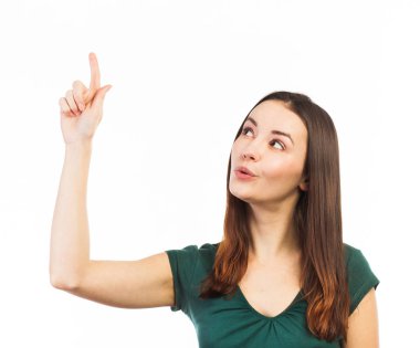 Gülümseyen güzellik yukarı dönük