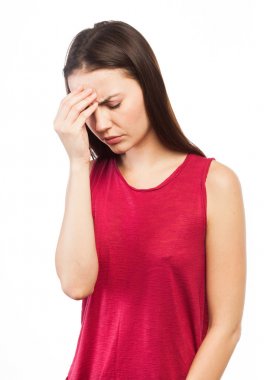 yorgun görünümlü kadın