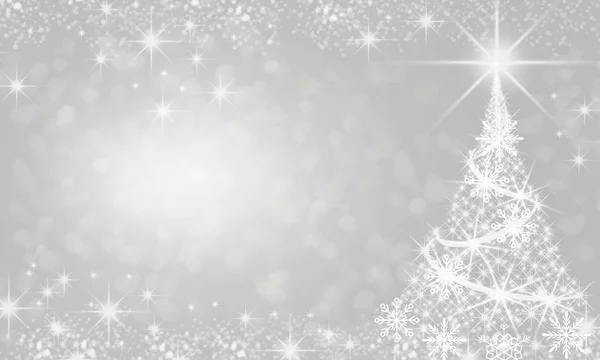 Fundo de Natal. Fundo abstrato de férias com estrelas e fogos de artifício e floco de neve — Fotografia de Stock