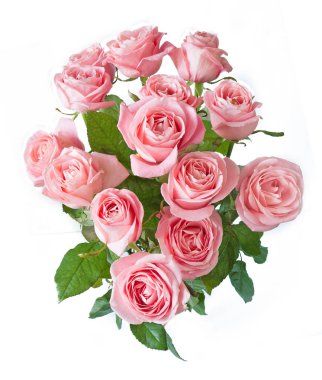Güzel pembe gül demet 