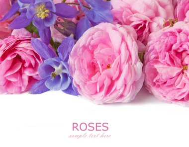 Güzel pembe gül demet 