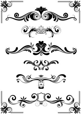 Abstract floral elements