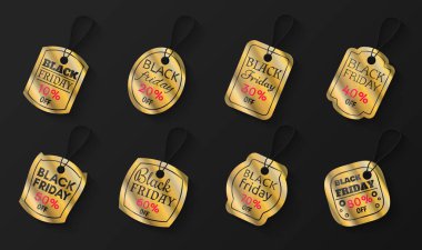 siyah Cuma satış etiketi