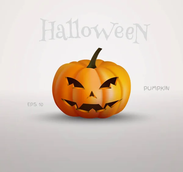 Calabaza de halloween con cara de miedo — Archivo Imágenes Vectoriales