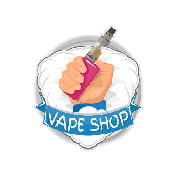 Vape winkel logo — Stockvector