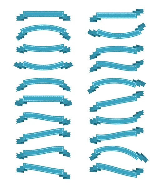 Conjunto cintas vectoriales — Archivo Imágenes Vectoriales