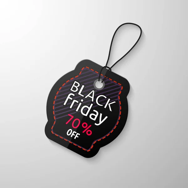 Black Friday Eladó címke — Stock Vector