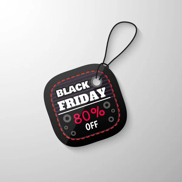 Black Friday Eladó címke — Stock Vector