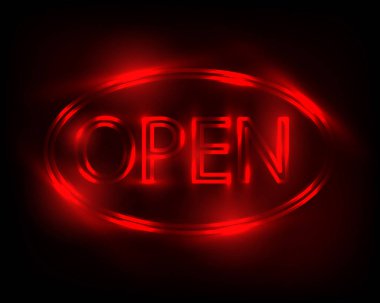 Neon sign Open