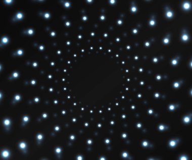 Parlayan ışıklar tünel.