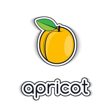 Kayısı ile bir yazıt düz bir tarzda