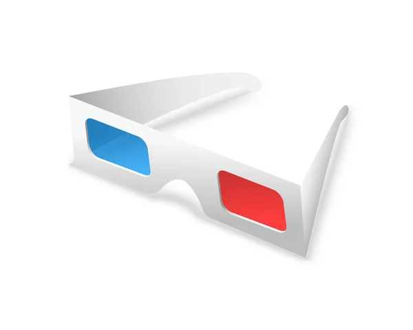 3d окуляри ізольовані на білому тлі Векторні ілюстрації — стоковий вектор