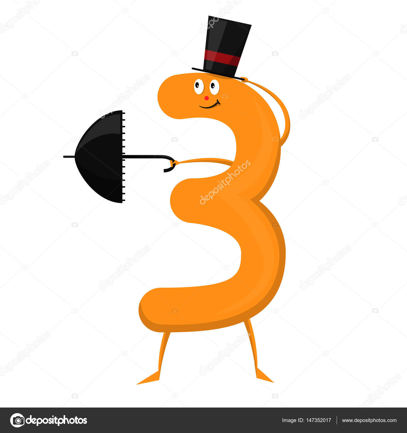 Tre carina divertimento colorato figura sotto forma di personaggi dei cartoni animati — Vettoriale Stock