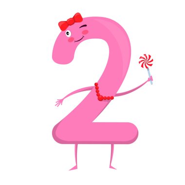 İki sevimli eğlenceli renkli çizgi film karakterleri şeklinde anlamak