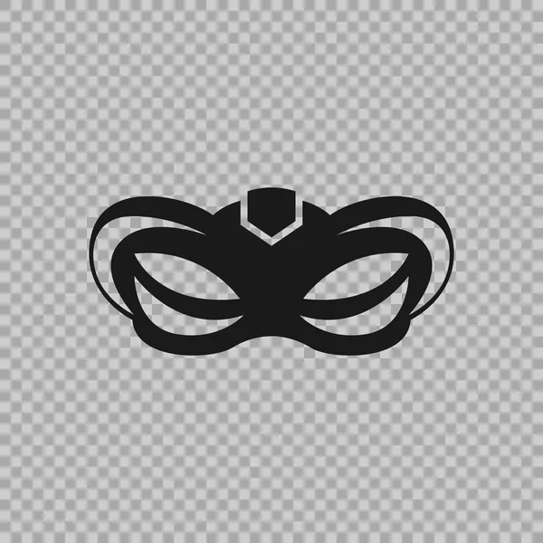 Venetian icon symbol carnival mask isolated on a transparent background — Stock Vector