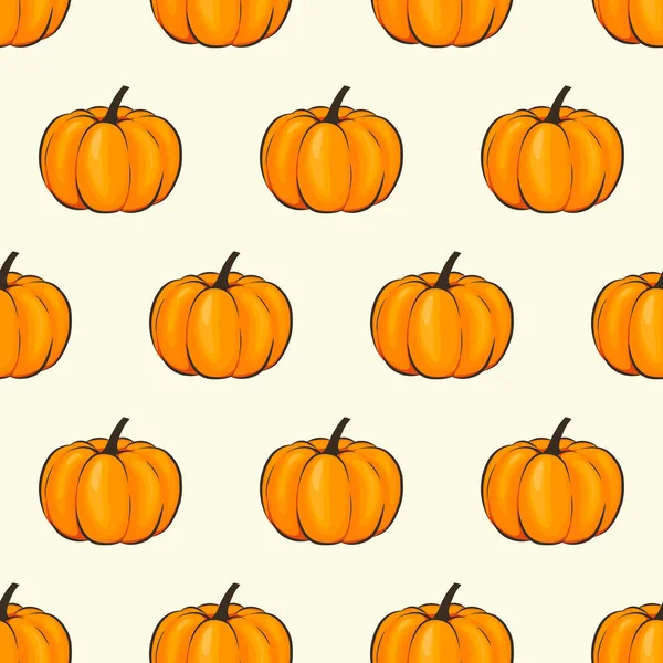 Kabak izole sorunsuz duvar kağıdı modeli şal karikatür tarzı. Vektör çizim sonbahar ve projeleriniz için şükran günü için bir kutlama