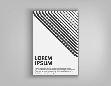 Broşür kapak tasarım kartları izole. Dinamik moda düz tasarımı. Poster, afiş, el ilanı, afiş, kartvizit ve diğer projeler. Vektör çizim