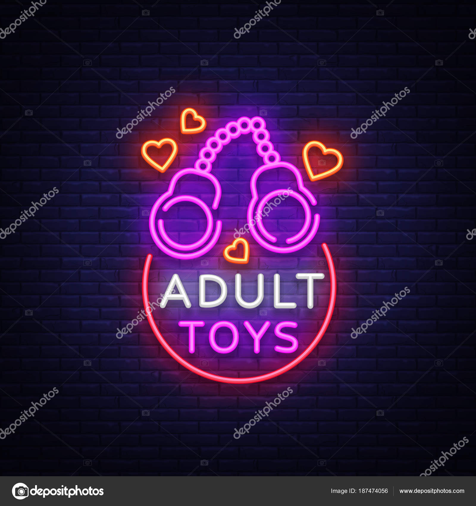 Gay Club Neon Sign Vector Gay Club Design Template Neon Sign Light