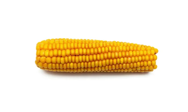 Espiga de milho isolada sobre fundo branco — Fotografia de Stock