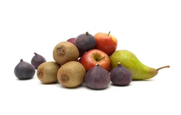 Ripe fruit isolated on white background — Stock Photo, Image