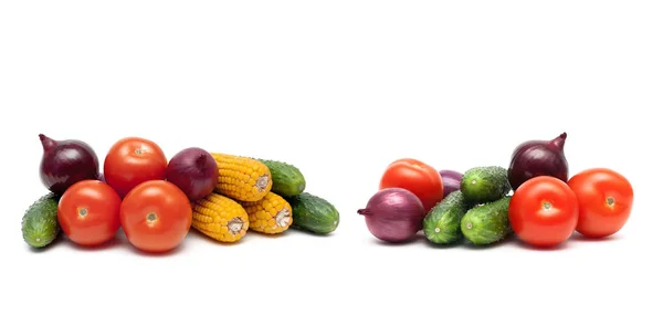 白い背景に隔離された野菜 — ストック写真