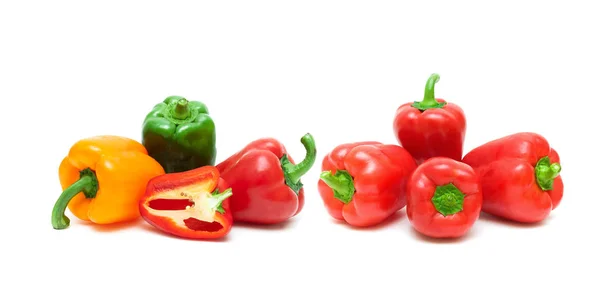 Sweet bell pepper on a white background — Stock Photo, Image