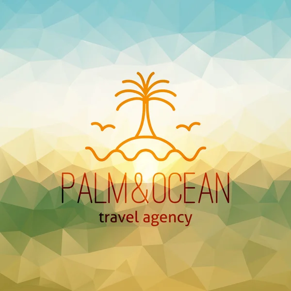 Travel agency logo — Stock Vector