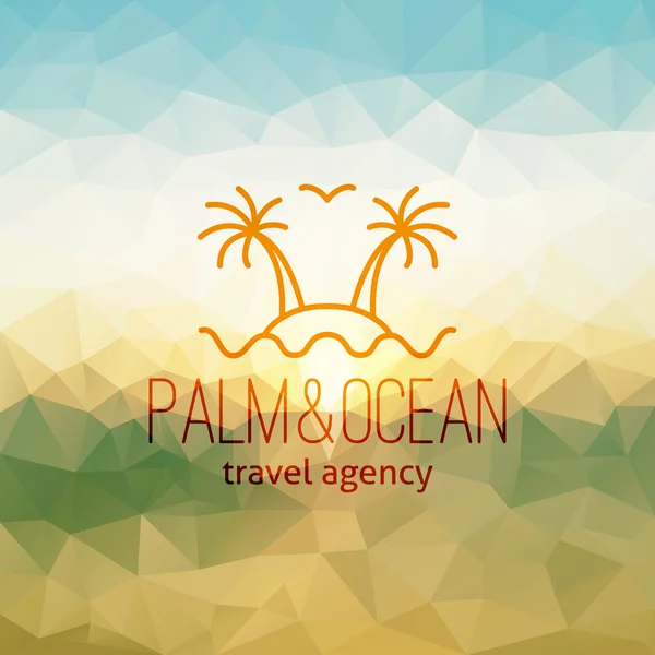 Seyahat Acentası logosu — Stok Vektör