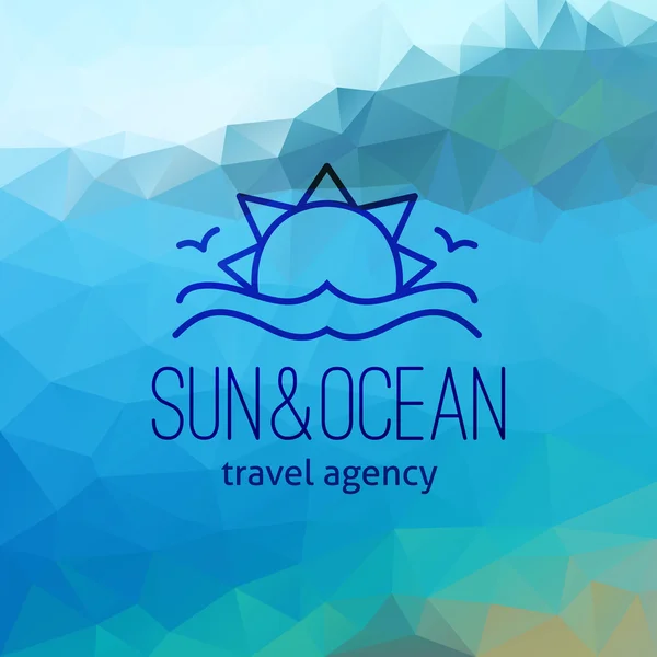 Туристичне агентство логотип — стоковий вектор
