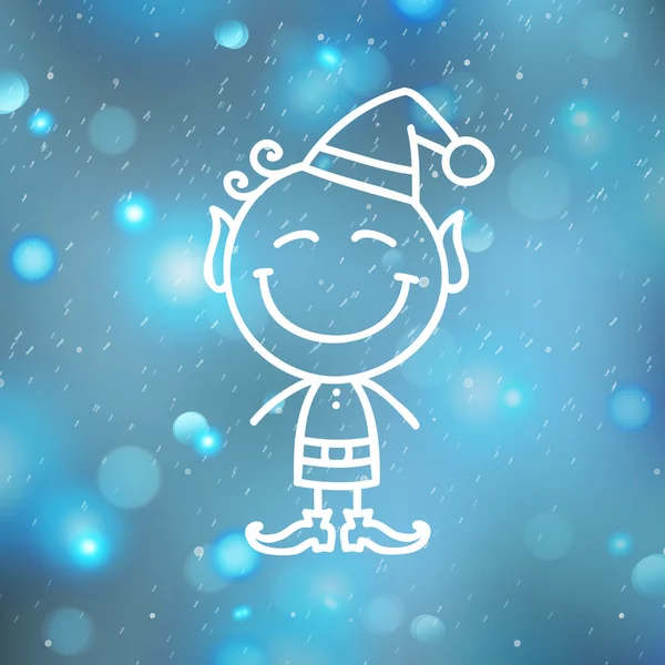Christmas angel on blurred backround — Διανυσματικό Αρχείο
