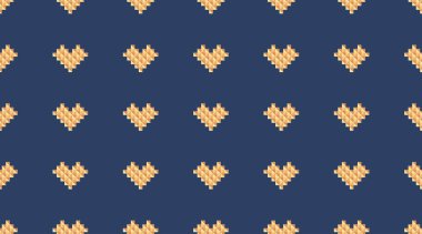 geometrik kalpler seamless modeli