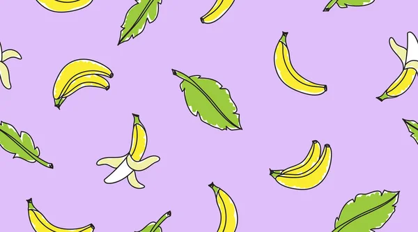 Bananas desenhadas à mão —  Vetores de Stock