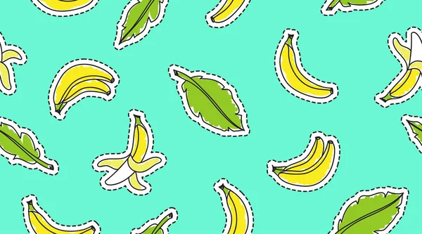 Banane tratte a mano — Vettoriale Stock