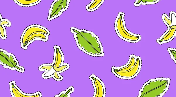 Hand getrokken bananen — Stockvector