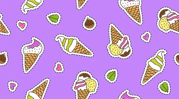 Conos de helado — Archivo Imágenes Vectoriales