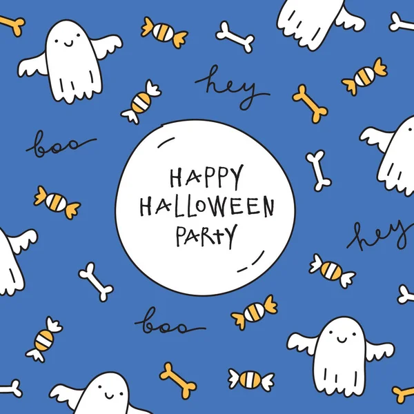 Halloween gratulationskort — Stock vektor