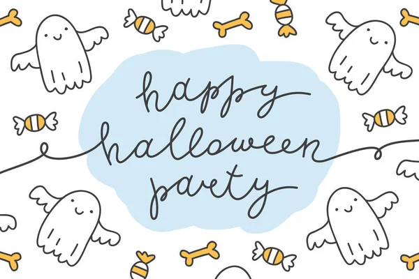 Feliz festa de Halloween —  Vetores de Stock