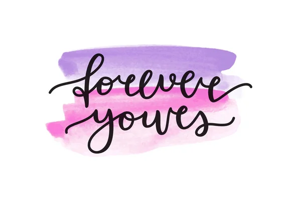 Forever bokstäver yours — Stock vektor