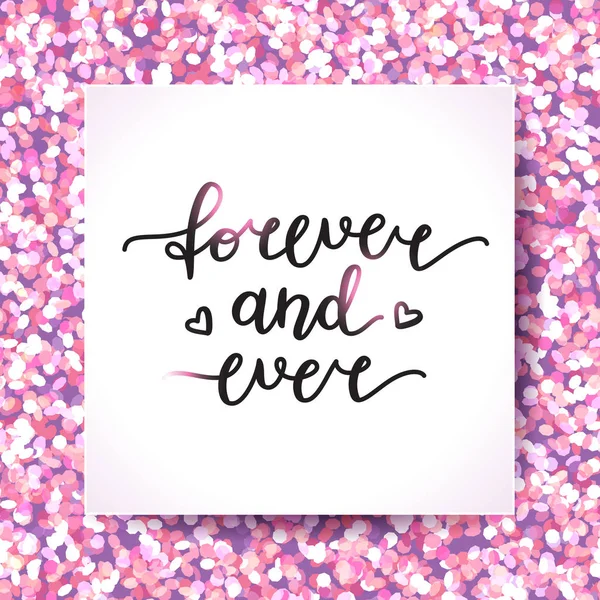 Forever and ever Stock Vector