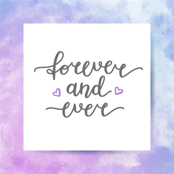 Forever and ever Stock Vector