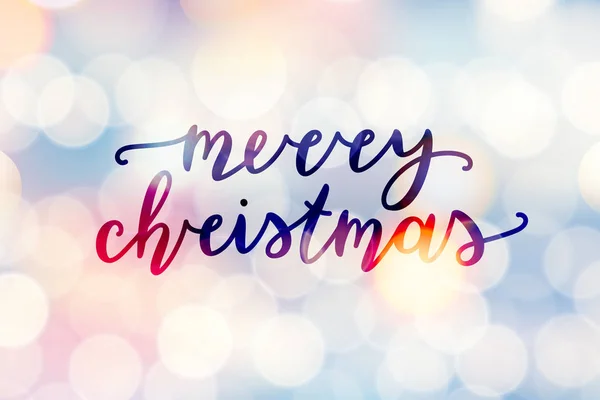 Merry christmas lettering — Stock Vector