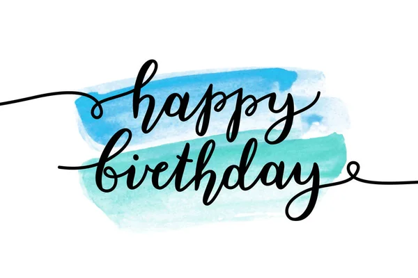 Happy birthday lettering — Stock Vector