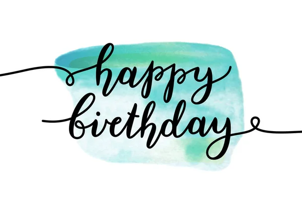 Happy birthday lettering — Stock Vector